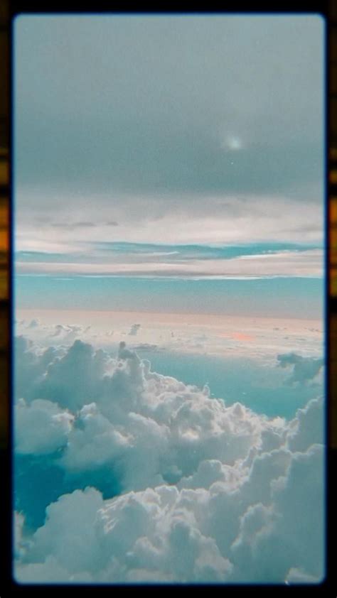 Video Aesthetic Clouds On Flight Fotografi Alam Latar Belakang