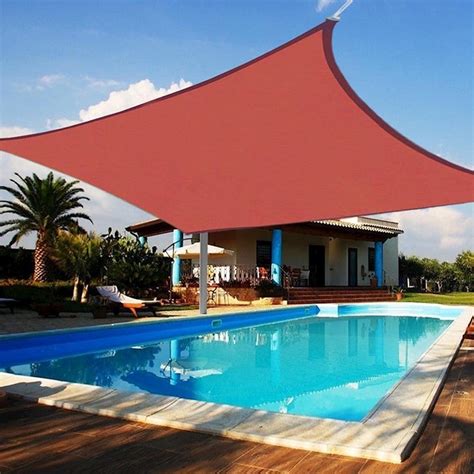 Yescom 49x49m Square Uv Proof Sun Shade Sail Outdoor Garden Cover