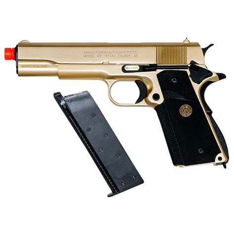 24k Gold 1911 Classic Gbb Airsoft Pistol Low Price Of 15724
