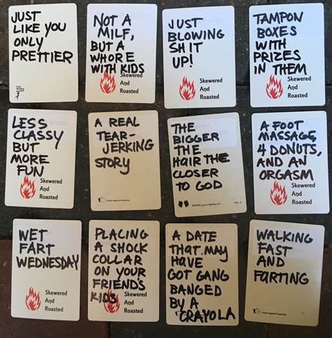 Not everyone reacts the same way to certain combinations. DIY your own cards of humanity game or hilarious ideas for ...
