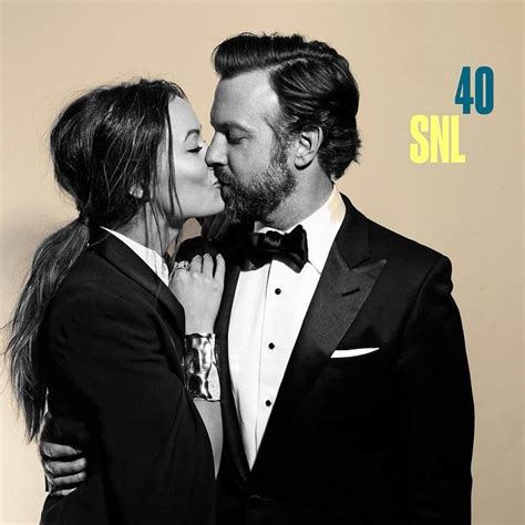 Snl 40 — The Best Behind The Scenes Photos Jason Sudeikis Olivia Wilde Celebrity Couples