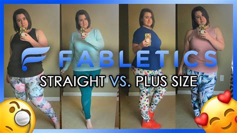 Fabletics Plus Size Vs Straight Size Active Wear Review Youtube