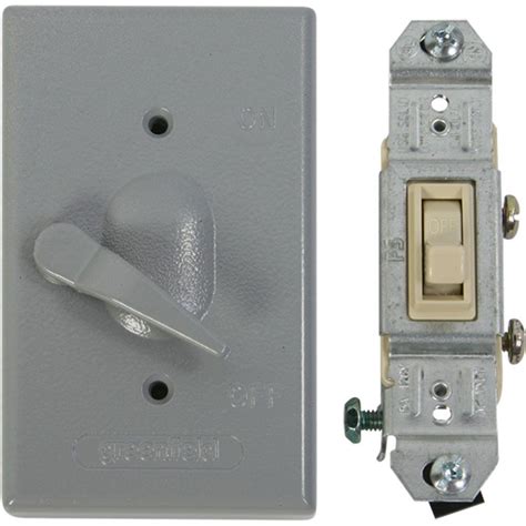 Greenfield Weatherproof Electrical Box Lever Switch Cover With Single