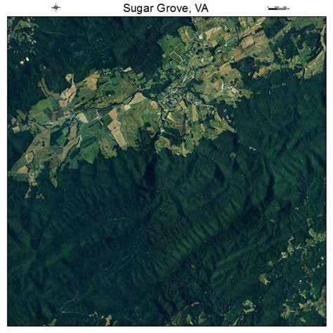 Aerial Photography Map Of Sugar Grove Va Virginia