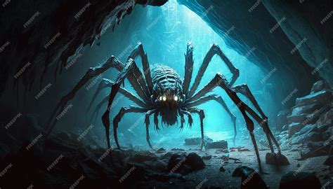Premium Photo Giant Spider Fantasy Image Ai Generated Art