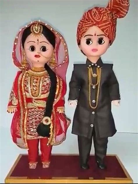 Punjabi Style Bride And Groom Wedding Doll Weding Indian Wedding Jewelry Indian Weddings
