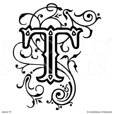 Pin By Kevin Thornhill On Illuminated Letter In 2020 Monogram Stencil