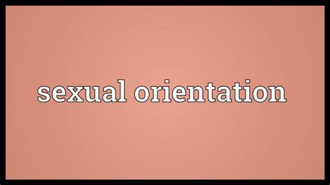 Sexual Orientation Meaning Youtube
