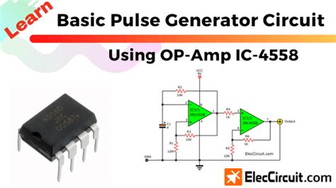Basic Pulse Generator Using Op Amp Ic 4558