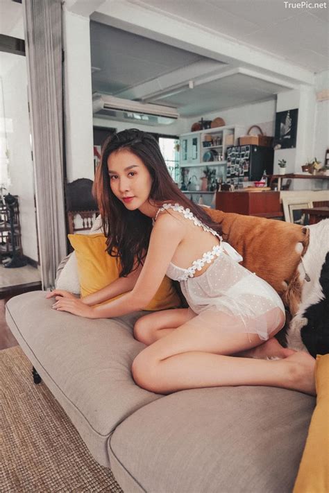Thailand Model Ssomch Tanass Sexy In Transparent Ultra Thin Lingerie