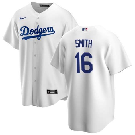 Mens Los Angeles Dodgers 16 Will Smith Blue Home Baseball Jersey On