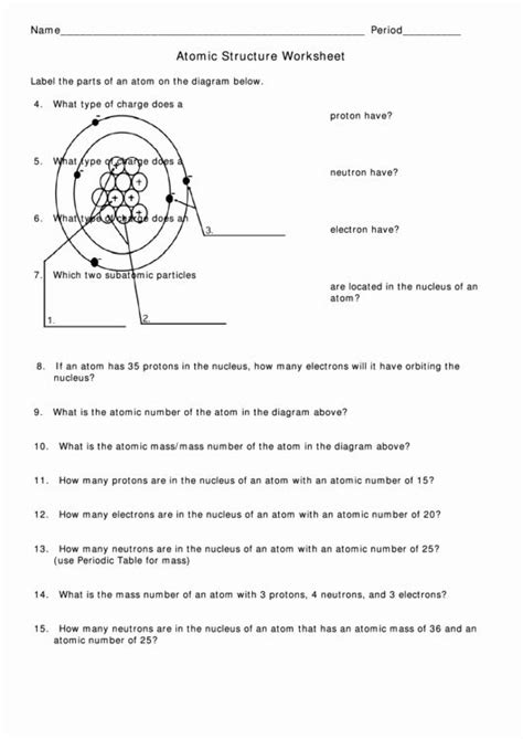 50 Atomic Structure Review Worksheet Chessmuseum Template Library Vrogue