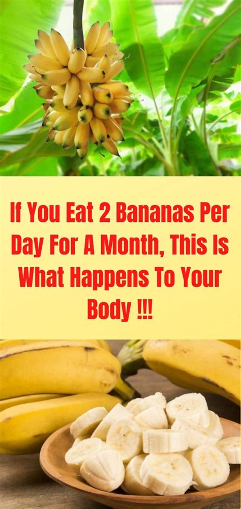 If You Eat 2 Bananas Per Day For A Month This Is What Happens To Your Body Eating Bananas