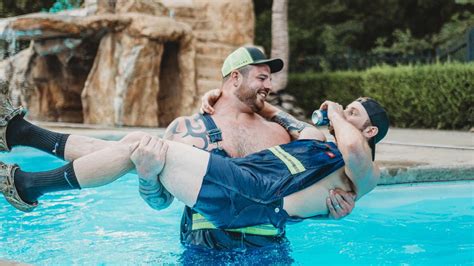 Two Men Go Viral On Facebook With ‘dudeoir Pool Photo Shoot Herald Sun