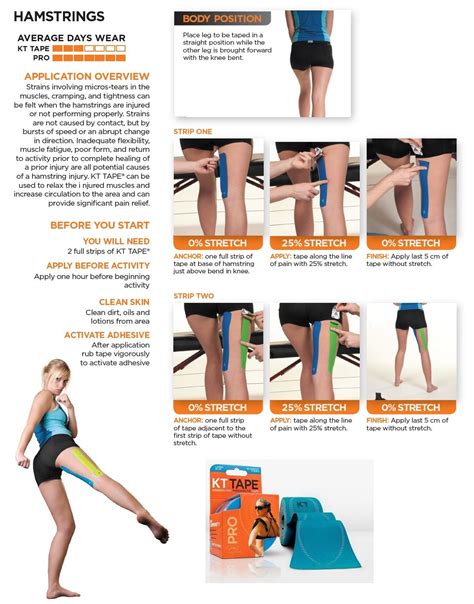 Legs How To Apply Kt Tape Instruction And Videos Sportsmatch Kt