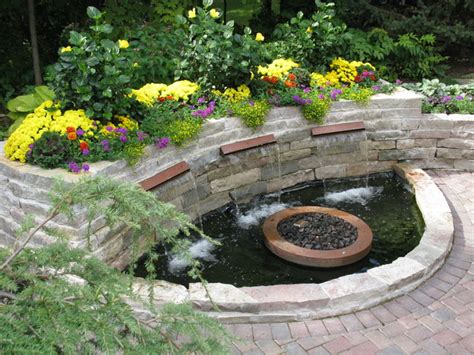Water feature and pond design ideas. Backyard Patio with Water Feature - Traditional - Patio ...