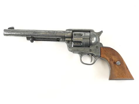 Lot Vtg Western Gun Belt Holster And Replica Revolver