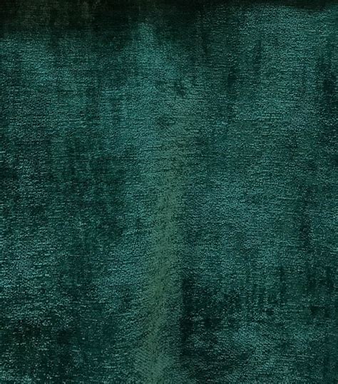 Designer Upholstery Thick And Soft Chenille Velvet Fabric Emerald
