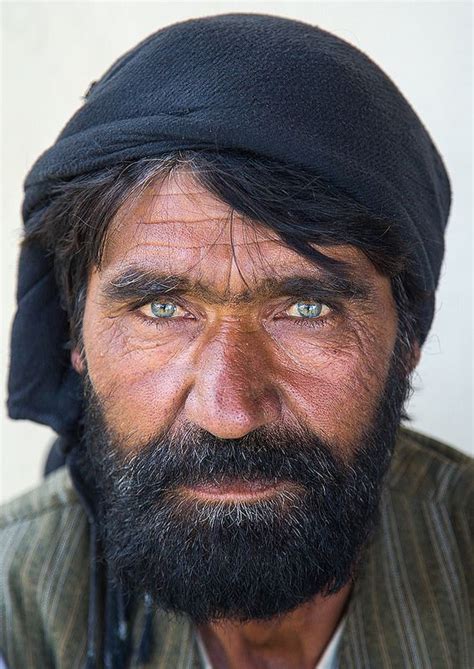 Portrait Of An Afghan Man With Clear Eyes Badakhshan Province