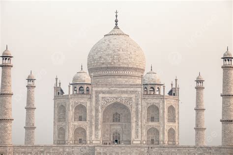 Taj Mahal Iconic Love Monument In Agra India Photo Background And