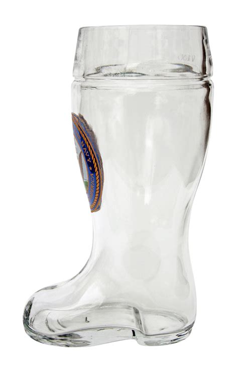 Custom Engraved Us Navy Glass Beer Boot 1 Liter