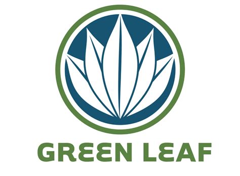Blue And Green Leaf Logo Logodix
