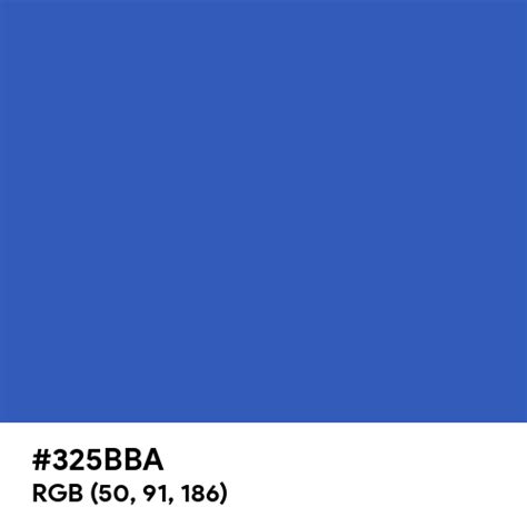 Dark Cornflower Blue Color Hex Code Is 325bba