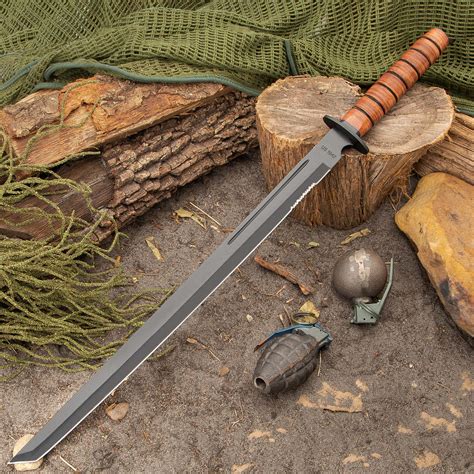 1942 Marine Combat Sword With Sheath Knives And Swords At