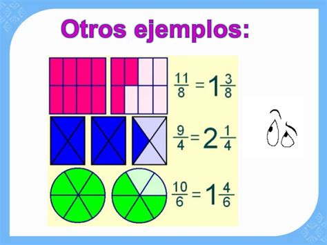 Ejemplos De Fracciones Impropias