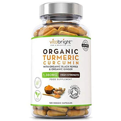 organic turmeric curcumin black pepper ginger high potency 120 capsules 1380mg ebay