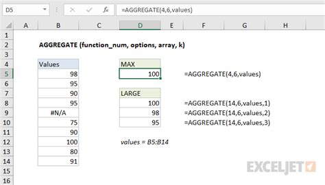 How To Use The Excel Aggregate Function Exceljet