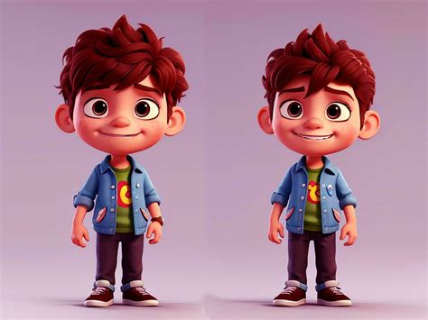 Cute Boy Cartoon Character 3d Model 27786695 Stock Photo At Vecteezy