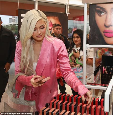 Kylie Jenner Is Every Inch Business Barbie In Slick Pink Suit As She Launches Cosmetics