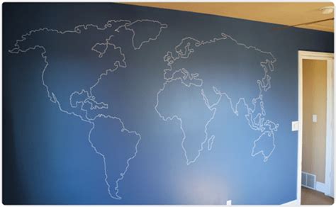 World Map Wall Mural