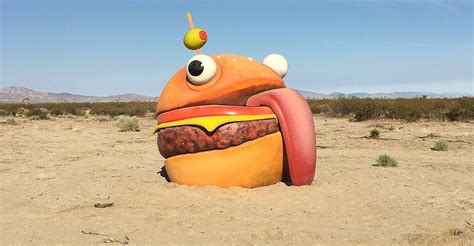 Maybe you would like to learn more about one of these? Fortnite Durr Burger found in the California desert with other props