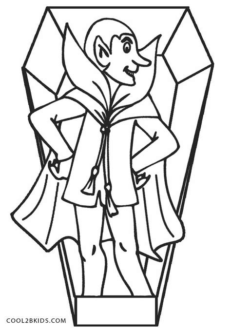 Printable Vampire Coloring Pages For Kids