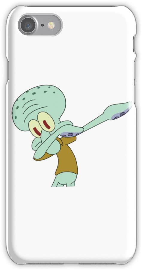 Download Dabbing Squidward Sticker Iphone 7 Snap Case Squiddy Dab