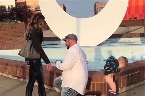 Babe Ruins Mum S Perfect Proposal By Pulling Pants Down Doing Something Cheeky Right Next To