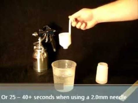 Musst nur auf die beschriftung am regal achten. Using a Viscosity Cup - YouTube