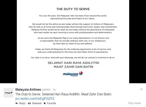 In conclution, 'hari raya' is actually only a general term in celebrating any religious big day. MAS tweets inspiring quotes, moving Hari Raya message ...