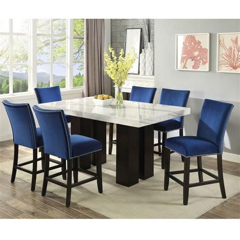 Camila 7 Piece Counter Height Dining Set By Steve Silver At A1
