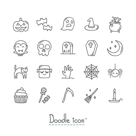 Halloween Doodle Vector Art Icons And Graphics For Free Download
