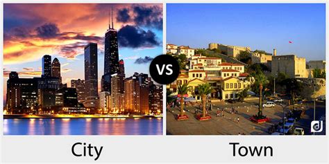 Разница между словами City и Town В чем разница