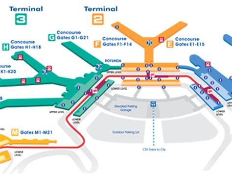 Chicago Ord Airport Terminal Map