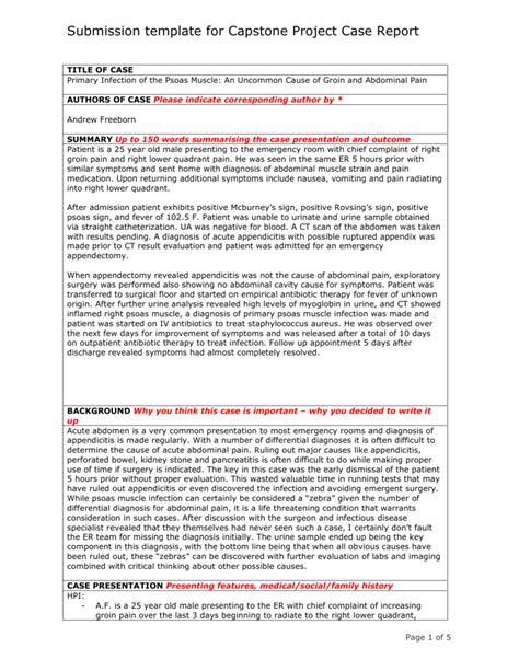 The skills, methods and theories learned. Submission template for Capstone Project Case Report
