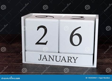 Business Calendar For January 26th Day Of The Month Planner Organizer