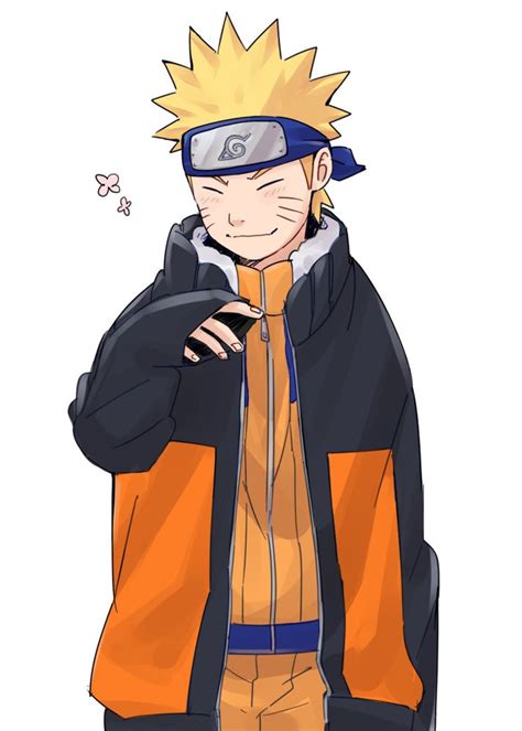 Naruto In His Grown Up Jacket As A Kid A Naruto Cute Naruto