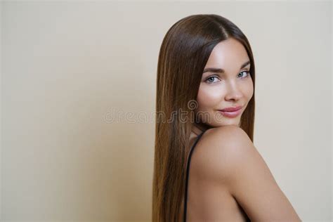 Attractive Young European Woman With Soft Healthy Skin Perfect Body