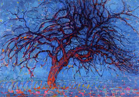Evening The Red Tree 1910 Painting By Piet Mondrian