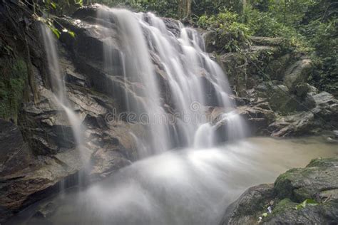 Landscape Photo Beautiful Waterfall In Rainforest Stock Image Image